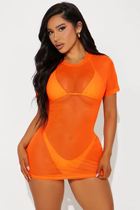Hotter Than The Summer Heat Cover Up - Orange sold by Fashion Nova