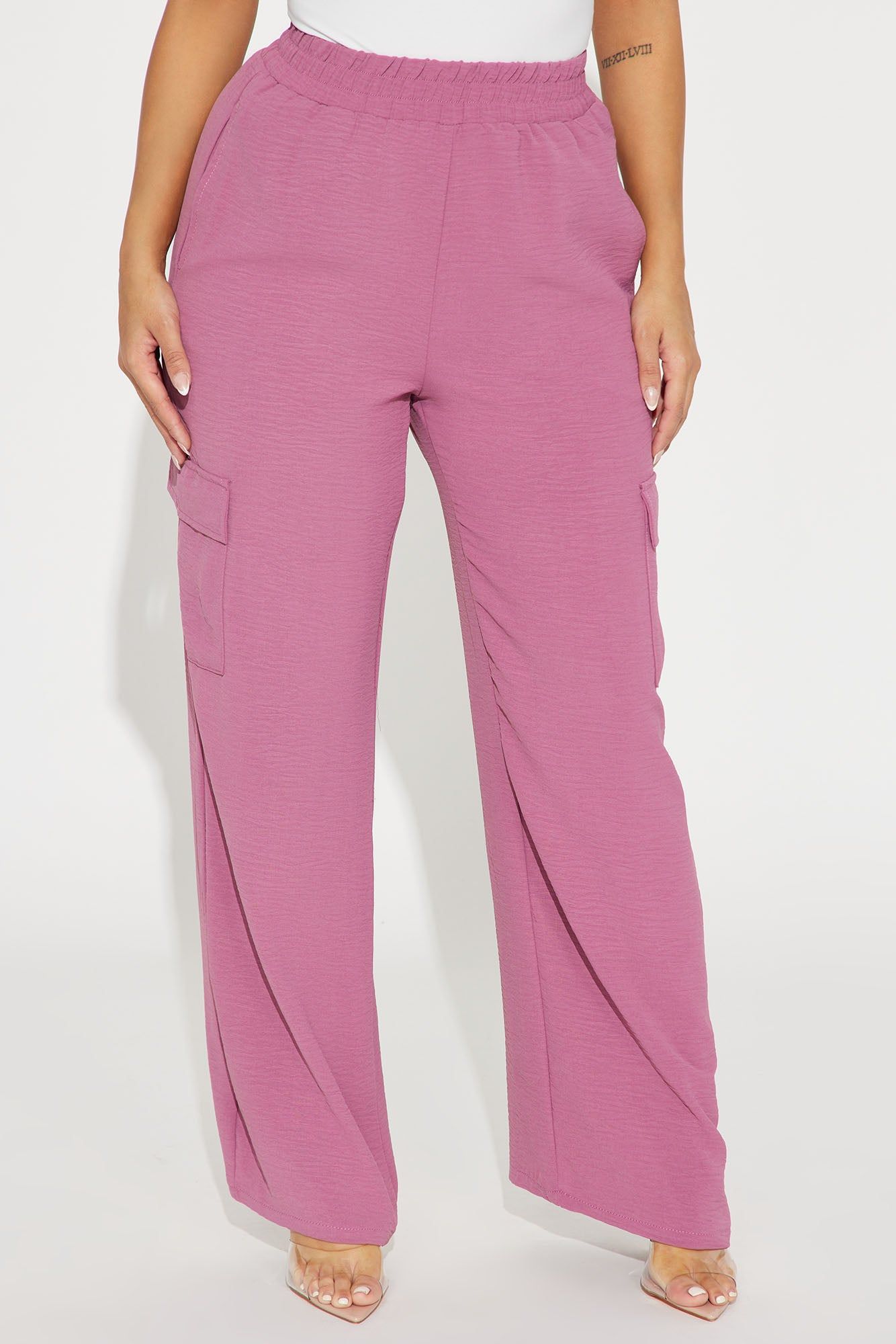 Tabby Wide Leg Cargo Pant - Mauve sold by Fashion Nova product image thumbnail 2