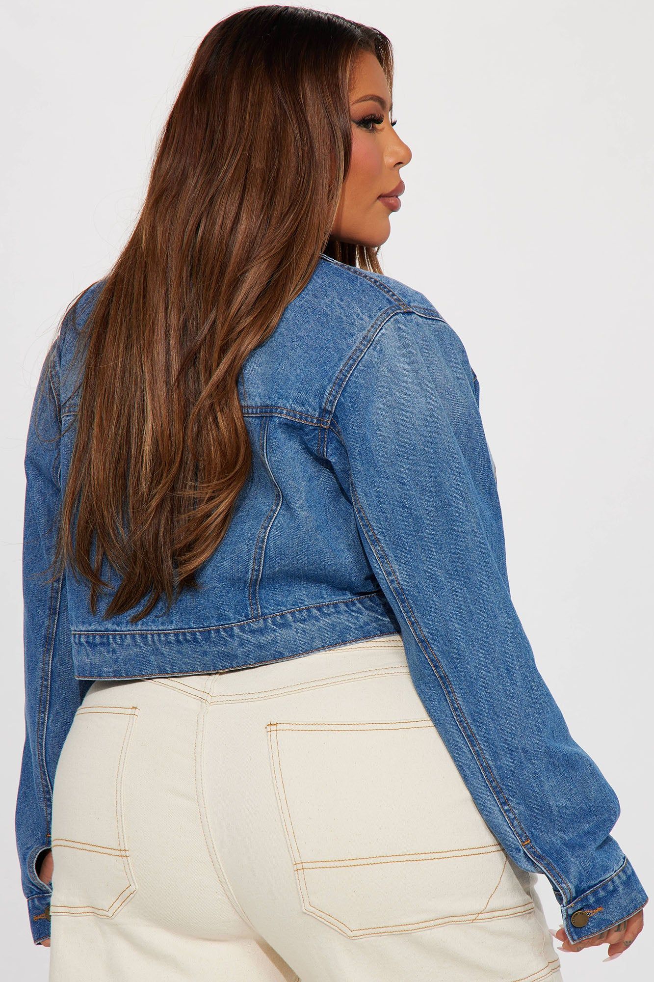 Out Of Town Denim Jacket - Medium Wash sold by Fashion Nova product image thumbnail 6