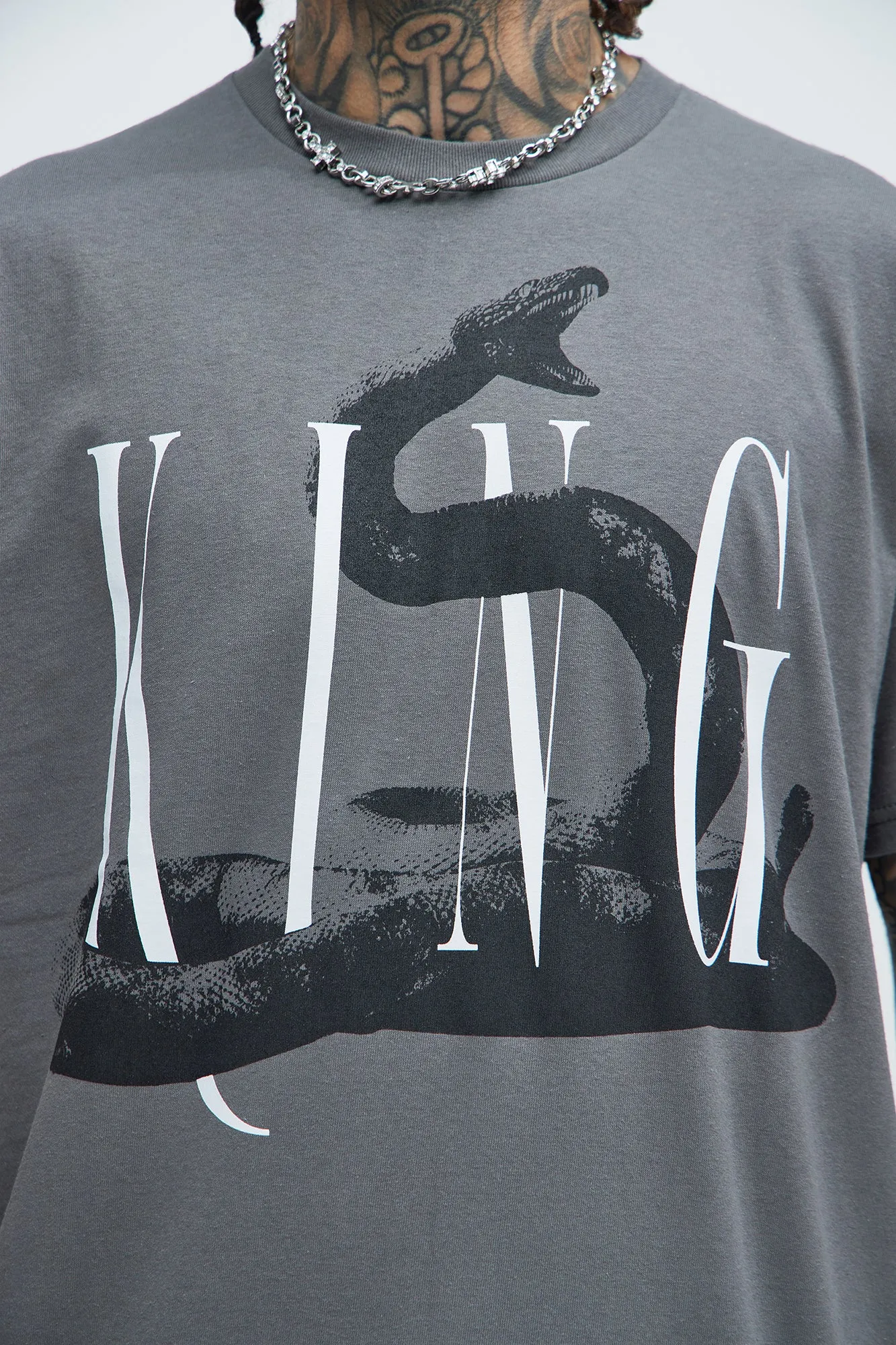 King Vicious Short Sleeve Tee - Charcoal sold by Fashion Nova product image thumbnail 3