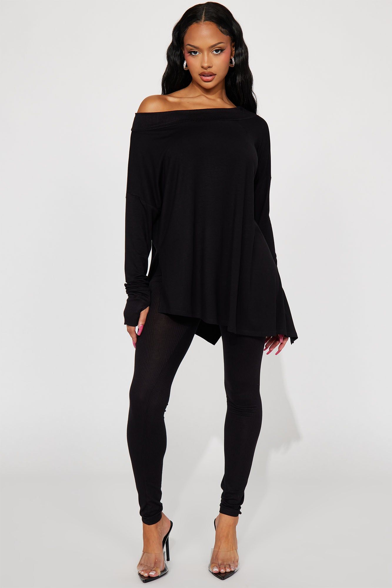 Amara Legging Set - Black sold by Fashion Nova