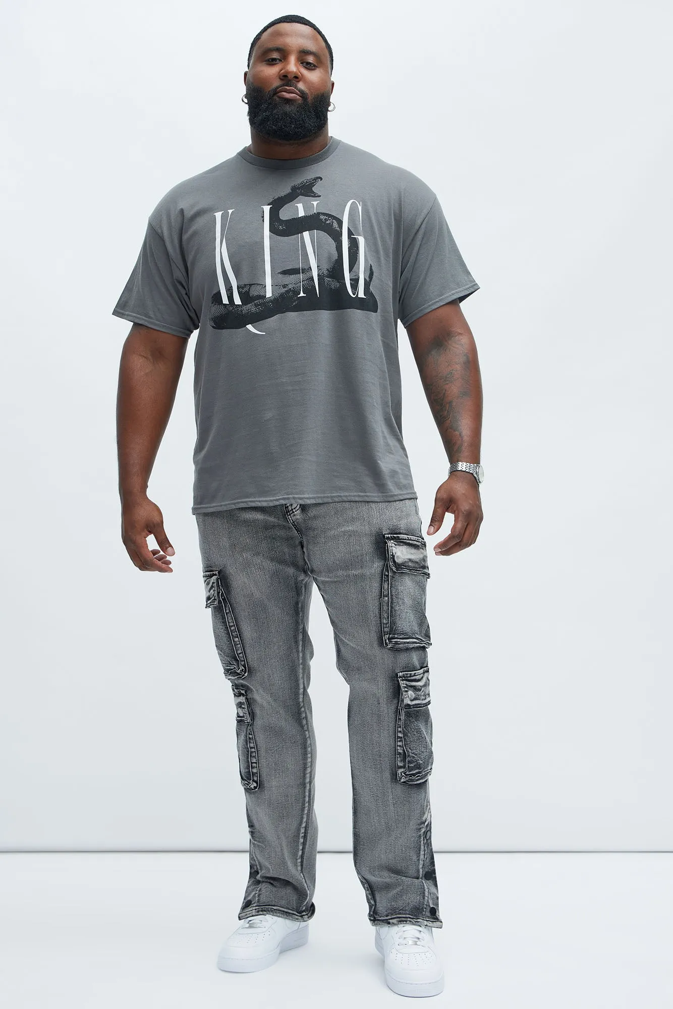 King Vicious Short Sleeve Tee - Charcoal sold by Fashion Nova product image thumbnail 5