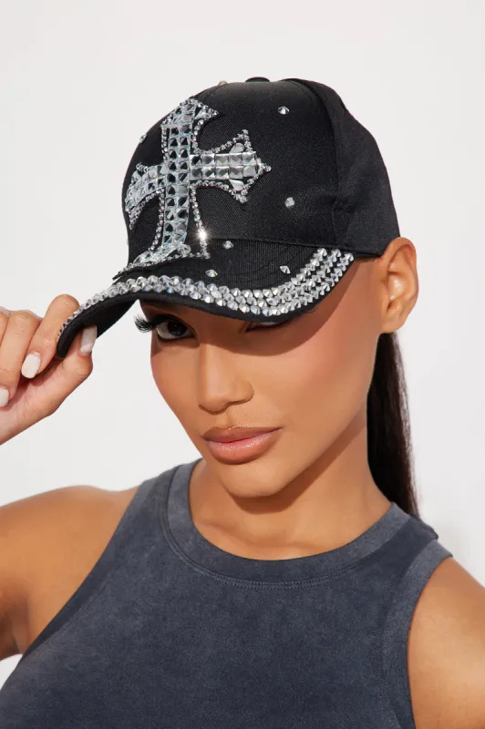 Perfect Saint Baseball Hat - Black sold by Fashion Nova