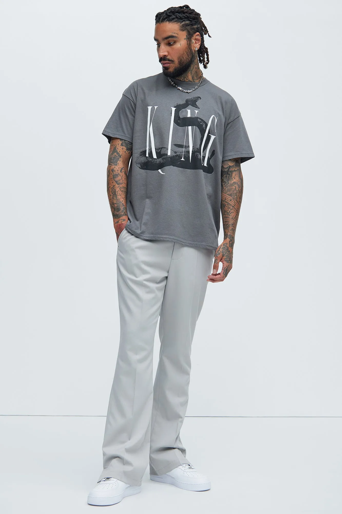 King Vicious Short Sleeve Tee - Charcoal sold by Fashion Nova product image thumbnail 2