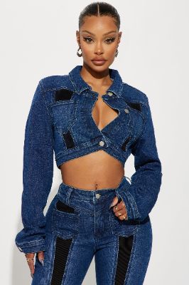 Splitting Ways Denim Jacket - Medium Wash sold by Fashion Nova