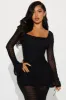 Most Wanted Mesh Maxi Dress - Black sold by Fashion Nova