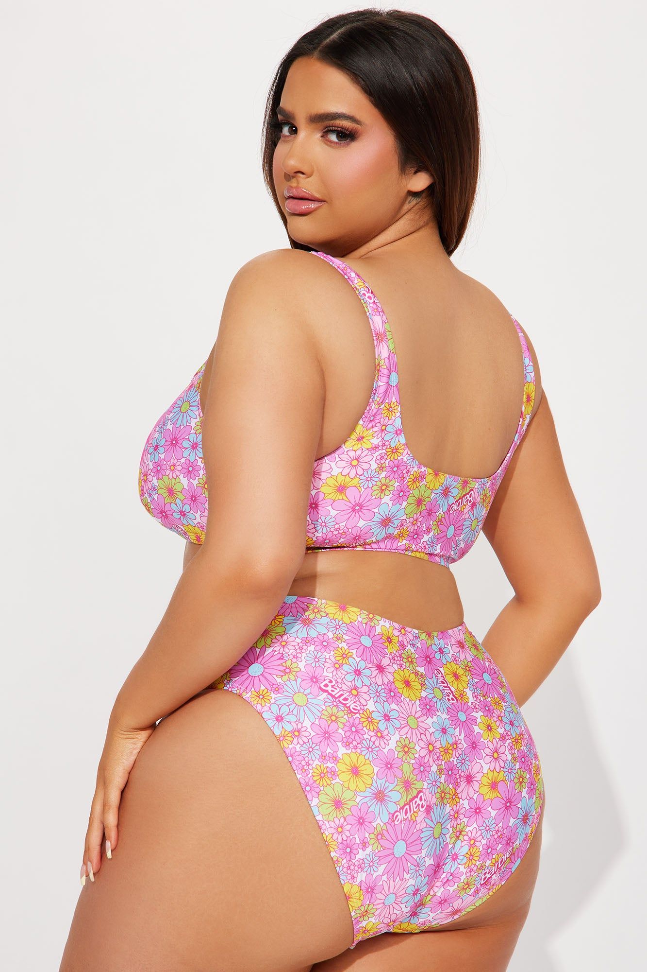 Barbie Girl 2 Piece Bikini - Pink/combo sold by Fashion Nova product image thumbnail 6