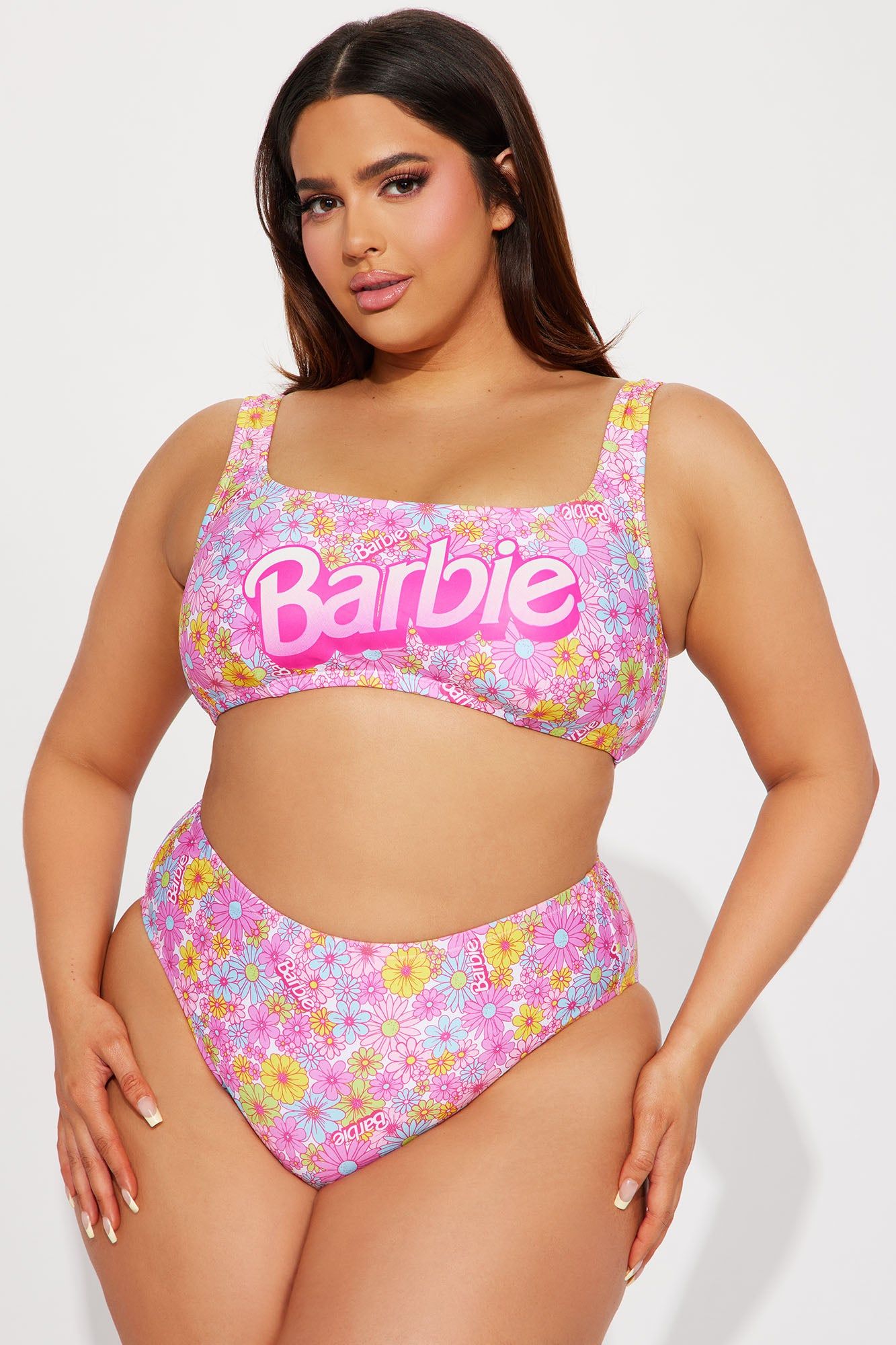 Barbie Girl 2 Piece Bikini - Pink/combo sold by Fashion Nova product image thumbnail 5