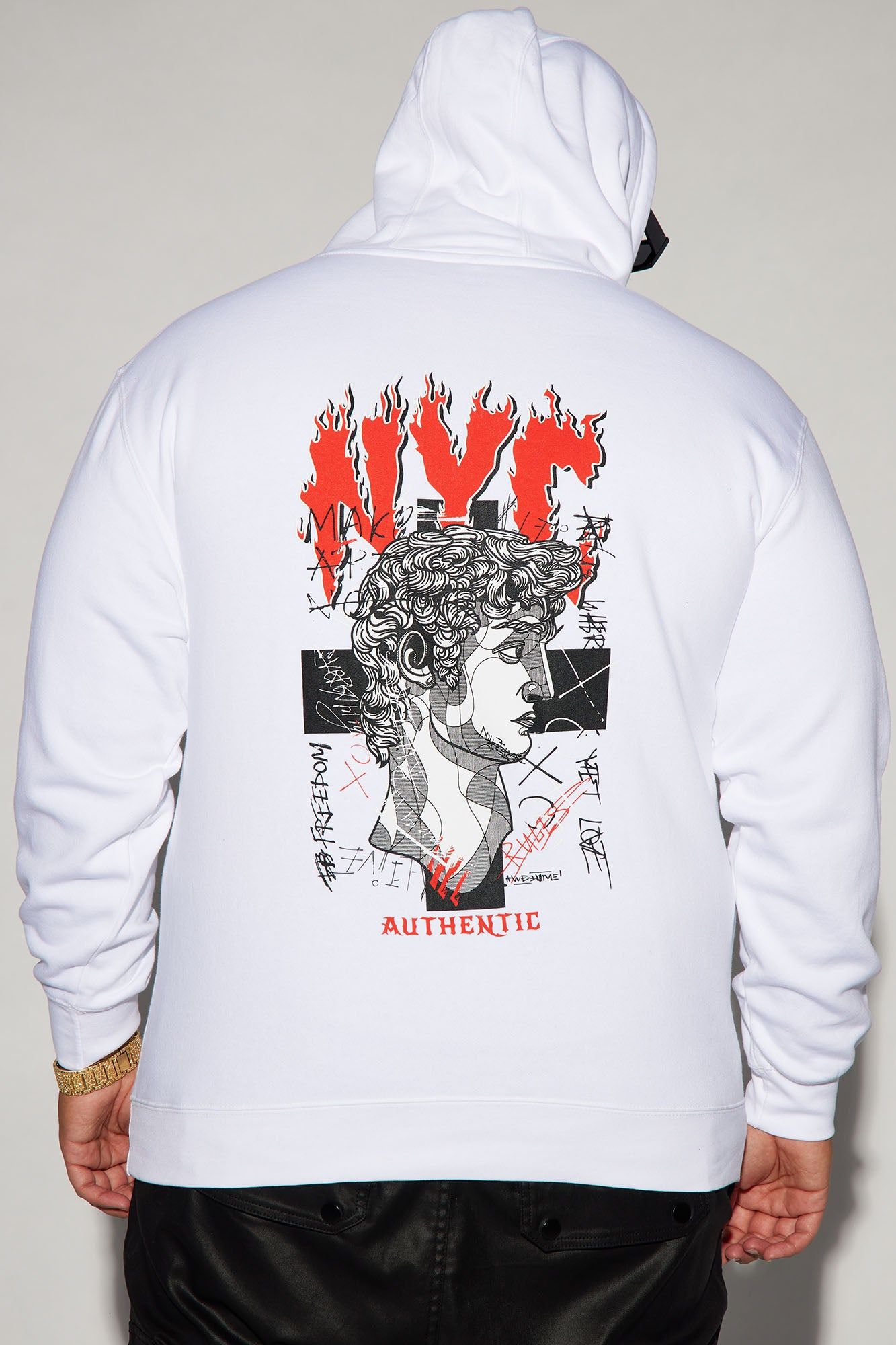 NYC Authentic Hoodie - White sold by Fashion Nova product image thumbnail 8