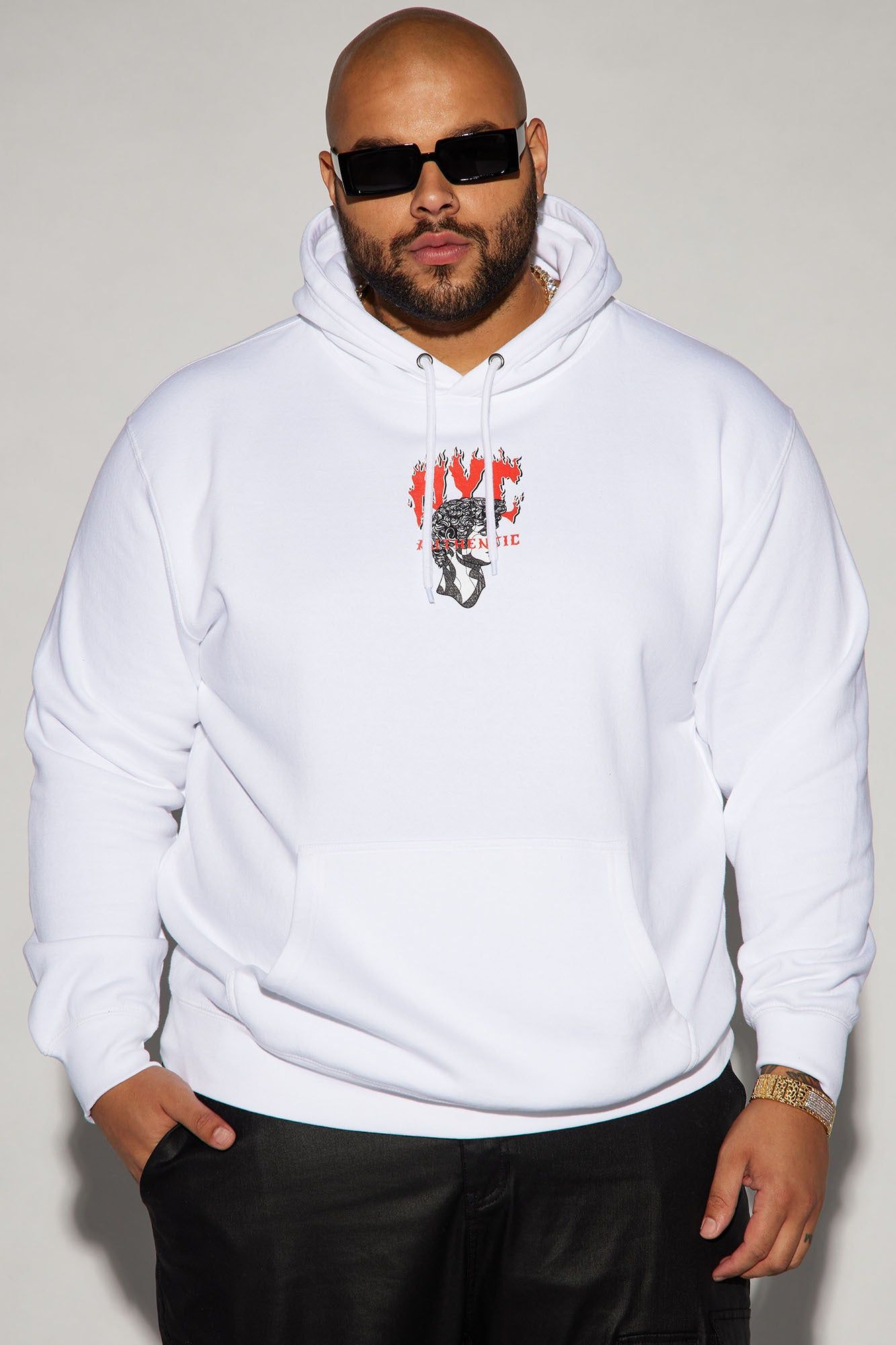 NYC Authentic Hoodie - White sold by Fashion Nova product image thumbnail 2