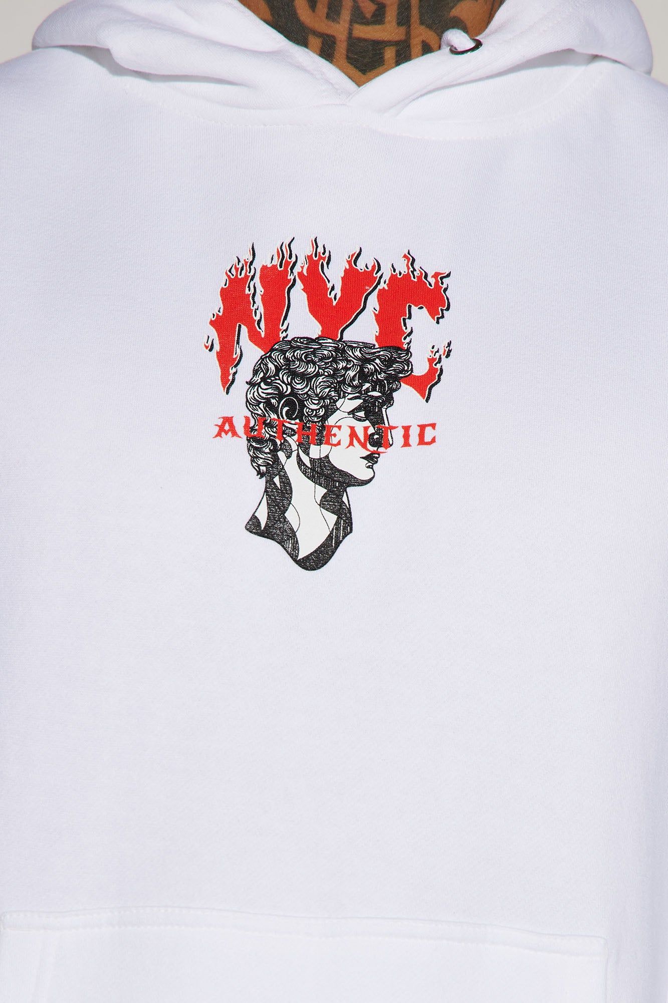 NYC Authentic Hoodie - White sold by Fashion Nova product image thumbnail 4