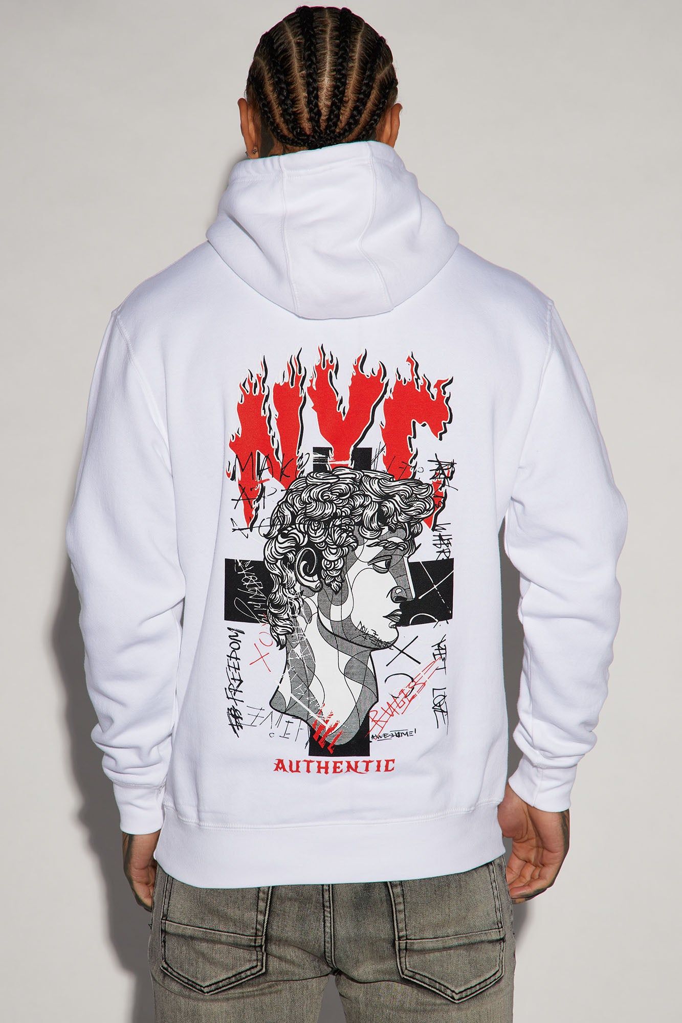 NYC Authentic Hoodie - White sold by Fashion Nova product image thumbnail 5