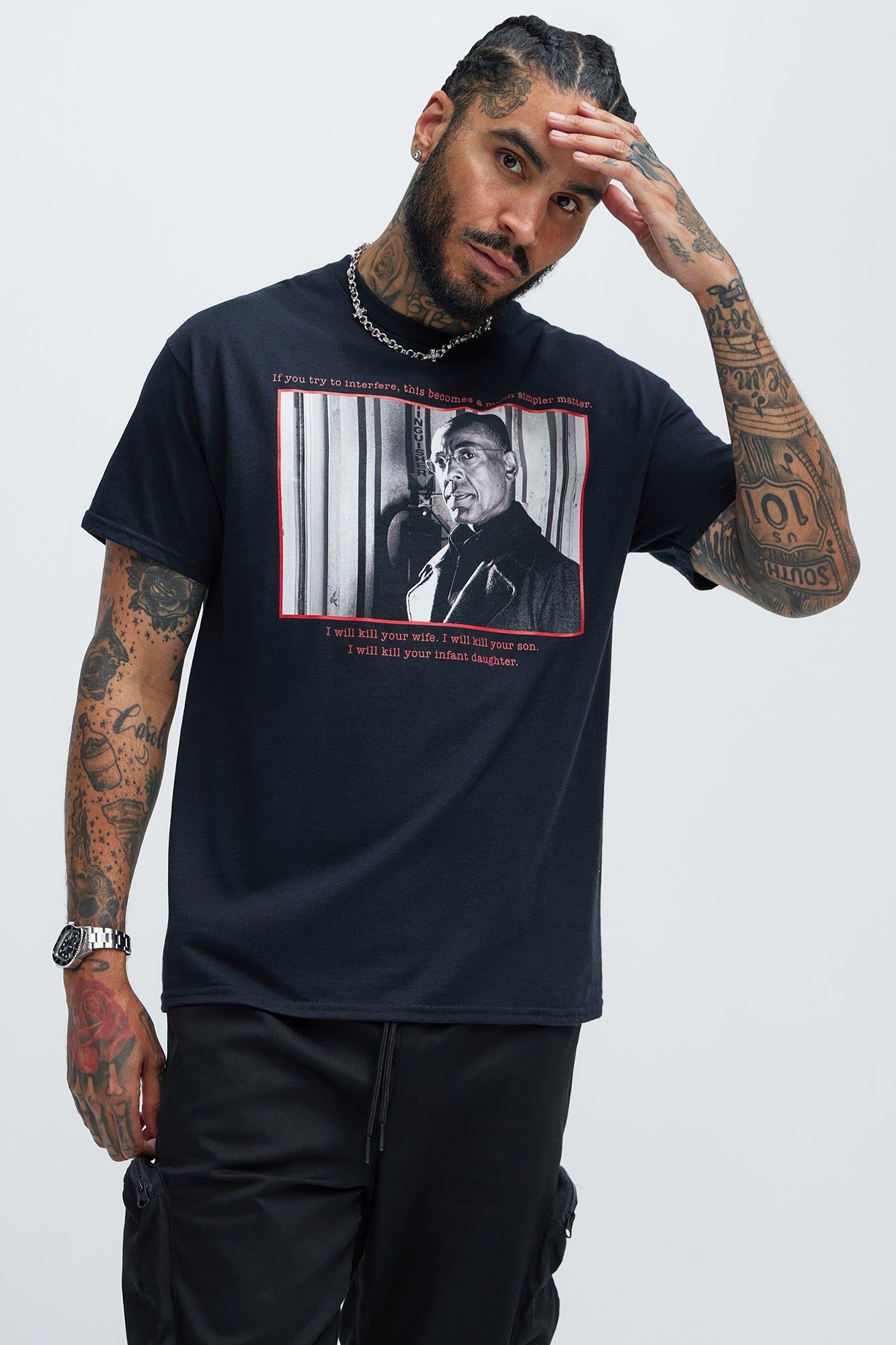 Breaking Bad Gus Short Sleeve Tee - Black sold by Fashion Nova product image thumbnail 2