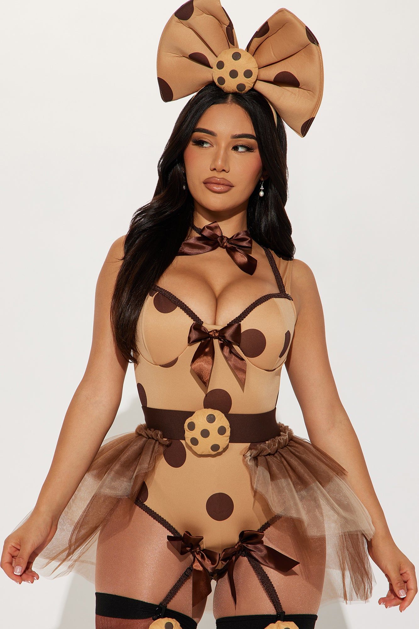 Cookie Cutie 3 Piece Costume Set - Brown/combo sold by Fashion Nova product image thumbnail 2