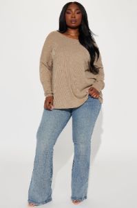 Simply Effortless Top - Mocha sold by Fashion Nova