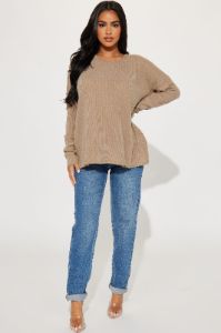 Simply Effortless Top - Mocha sold by Fashion Nova