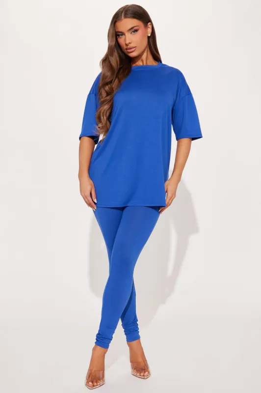 Weekend Vibes Legging Set - Royal sold by Fashion Nova