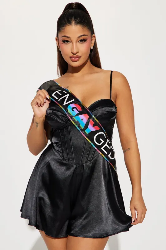 EnGAYged Party Sash - Black/combo sold by Fashion Nova