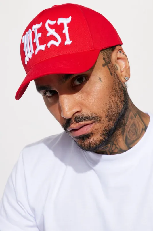West Side Snapback Hat - Red sold by Fashion Nova
