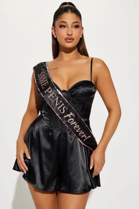 Naughty Bride Party Sash - Black/combo sold by Fashion Nova