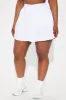Sharon Pleated Skort - White sold by Fashion Nova