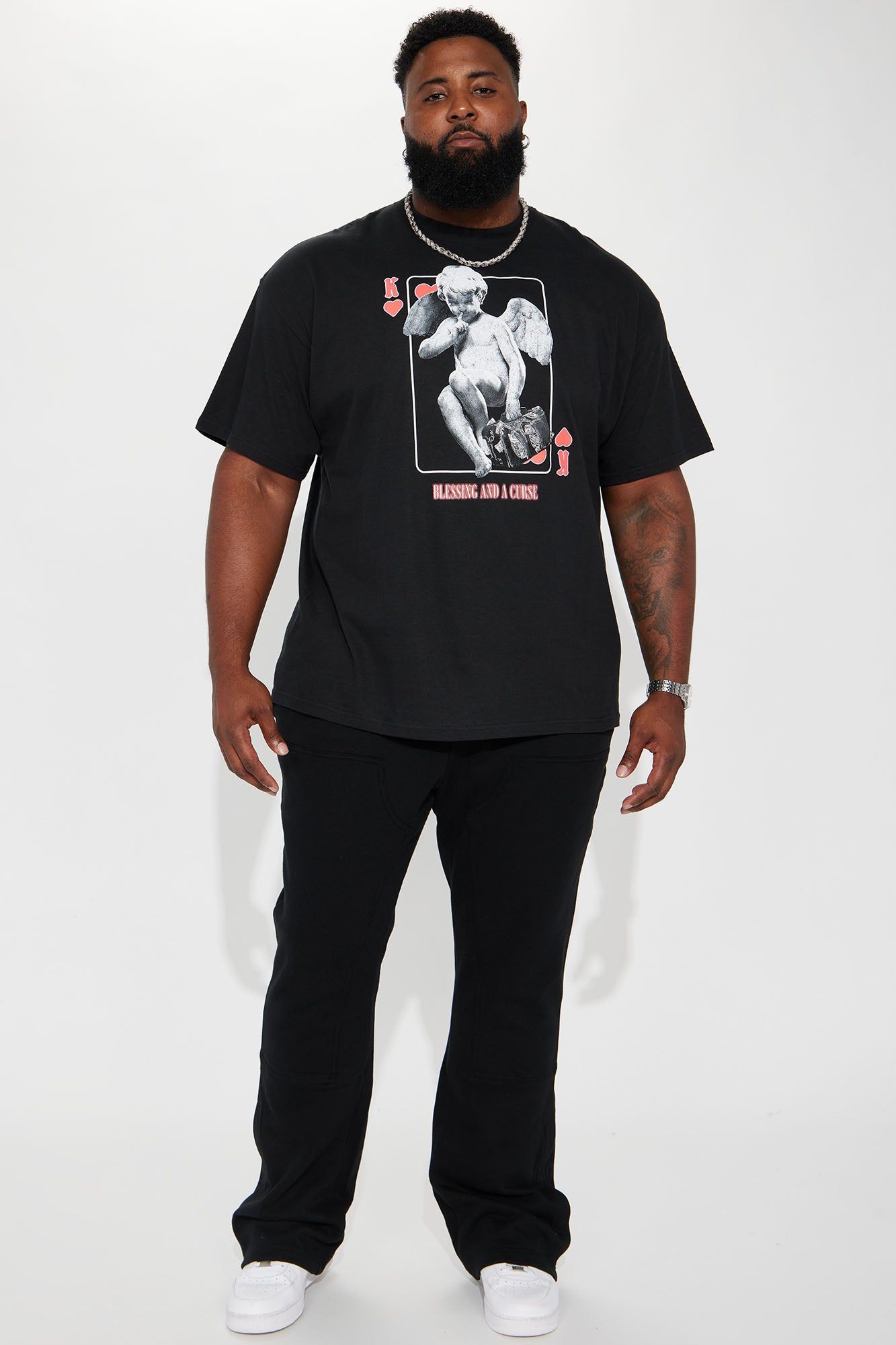 Blessing And A Curse Short Sleeve Tee - Black sold by Fashion Nova product image thumbnail 5