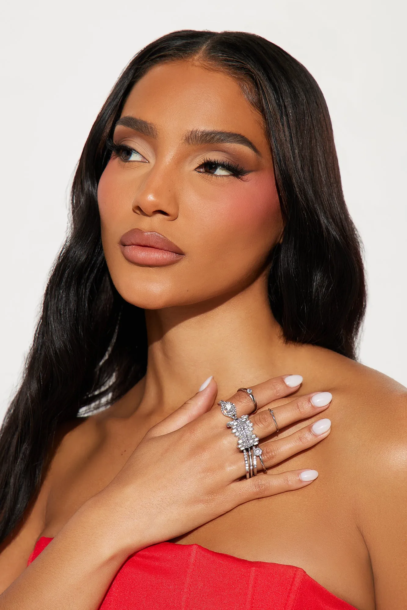 Cheers To Us Ring Set - Silver sold by Fashion Nova product image thumbnail 2