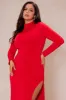 Lennox Double Lined Knit Maxi Dress - Red sold by Fashion Nova