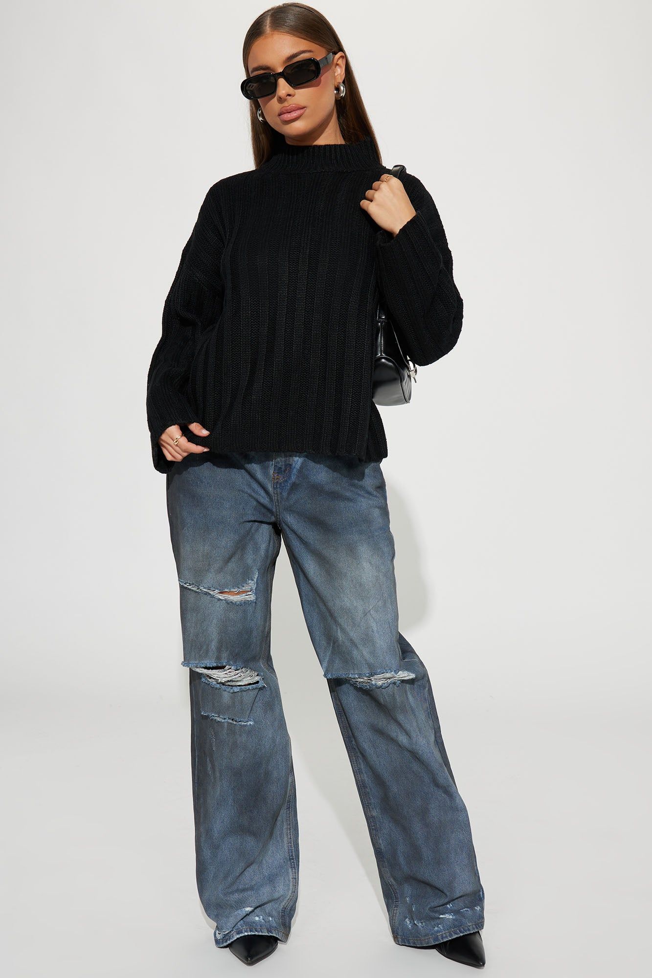 Talk It Up Sweater - Black sold by Fashion Nova product image thumbnail 2