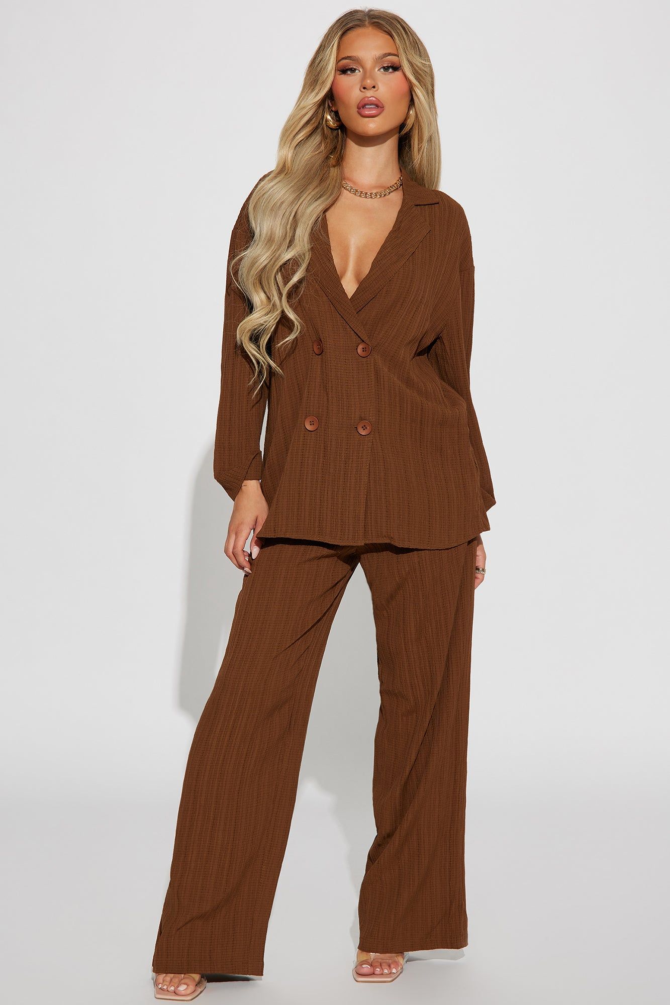 Remy Pant Set - Brown sold by Fashion Nova