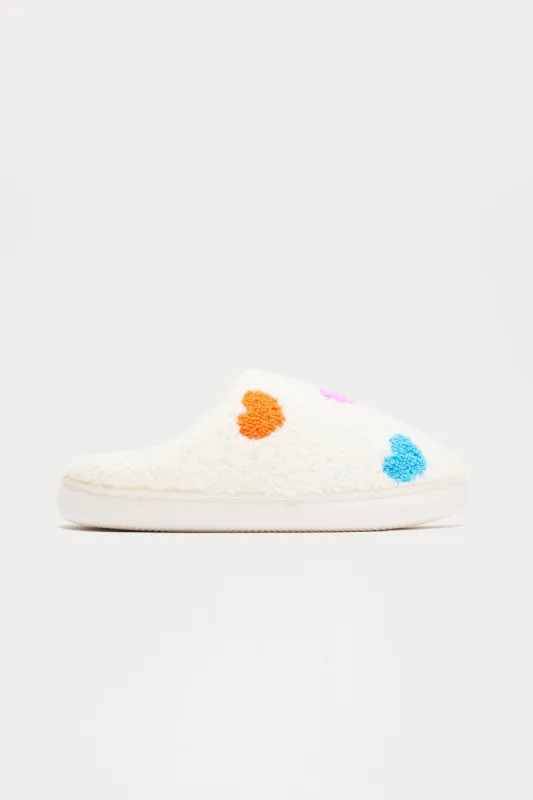 Lazy Nights In Slippers - White sold by Fashion Nova