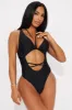 Valentina Strappy 1 Piece Swimsuit - Black sold by Fashion Nova