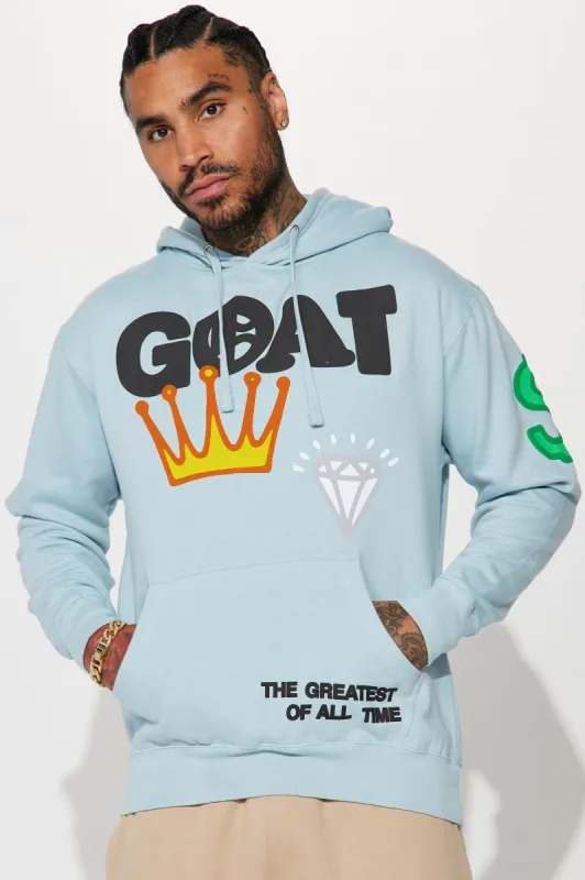 The Greatest Hoodie - Light Blue sold by Fashion Nova