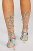 Dance All Night Wrap Up Heels - Blue sold by Fashion Nova