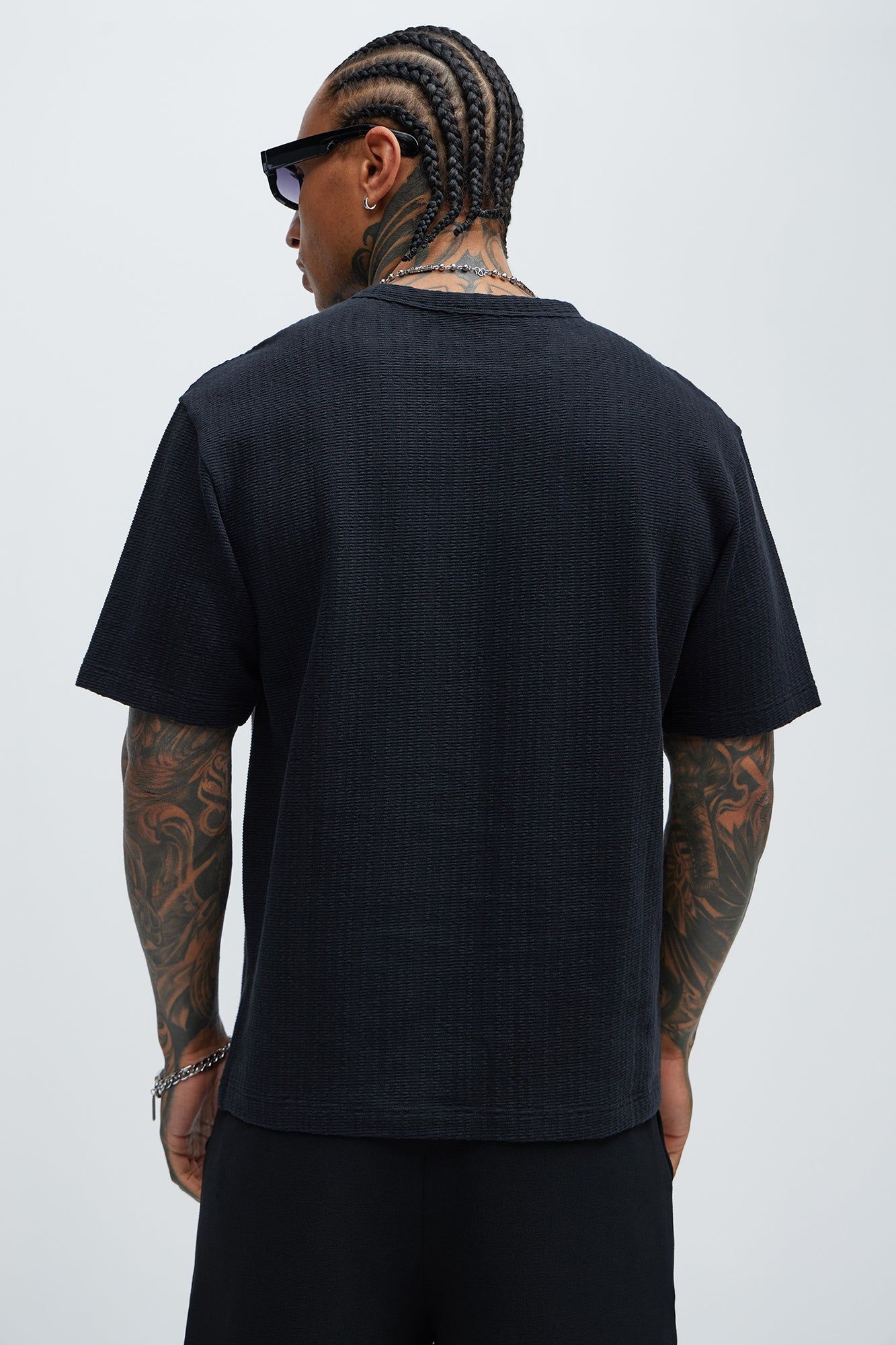 Elm Textured Tee - Black sold by Fashion Nova product image thumbnail 4