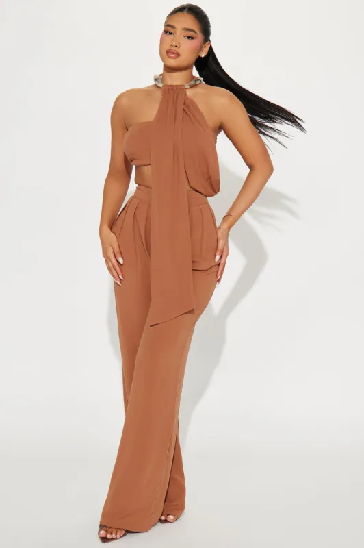 Under The Sun Pant Set - Mocha sold by Fashion Nova