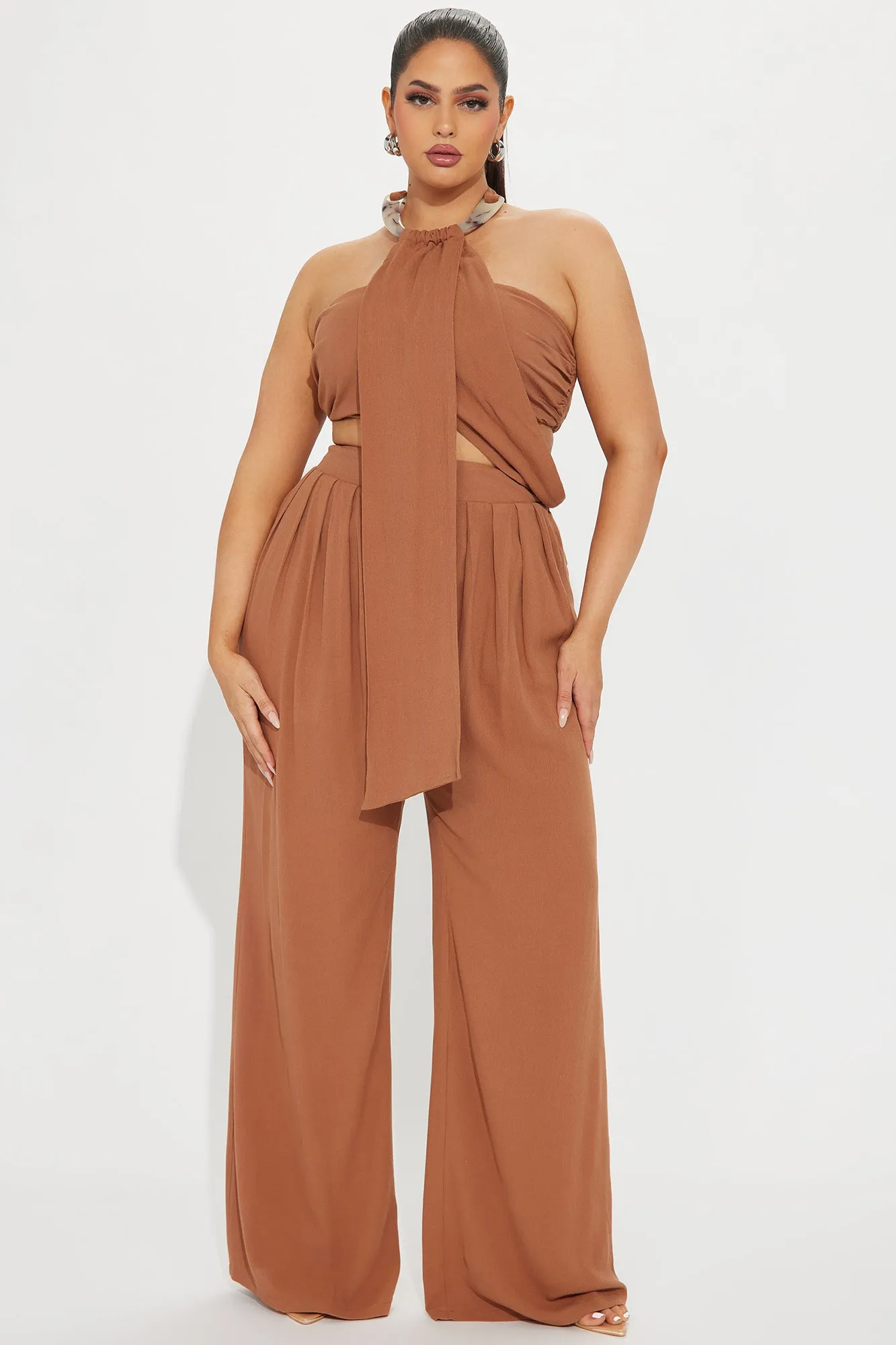 Under The Sun Pant Set - Mocha sold by Fashion Nova product image thumbnail 5