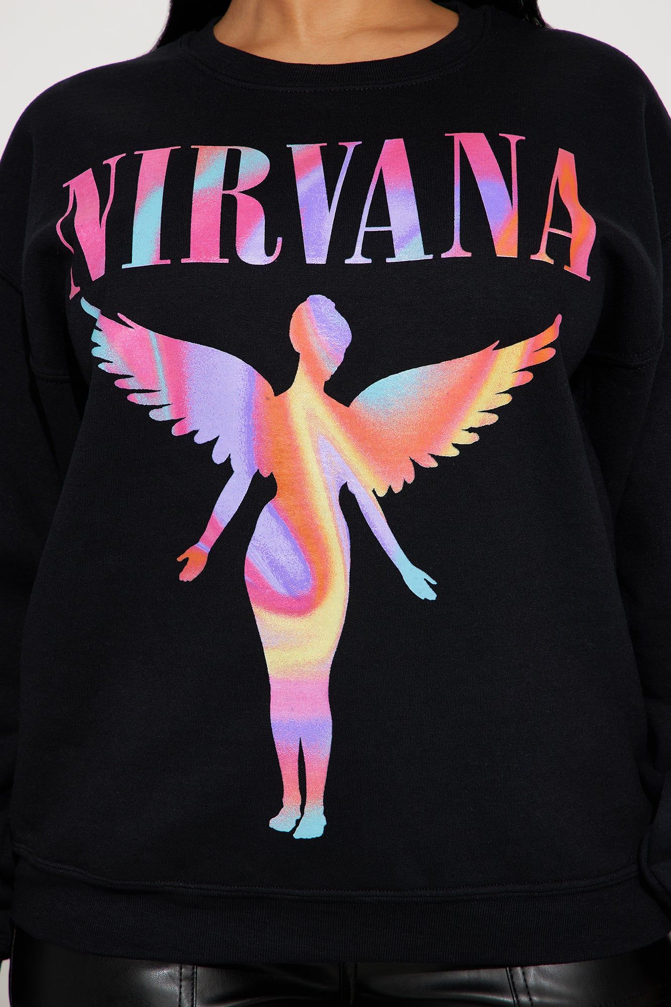Nirvana In Technicolor Sweatshirt - Black sold by Fashion Nova product image thumbnail 3