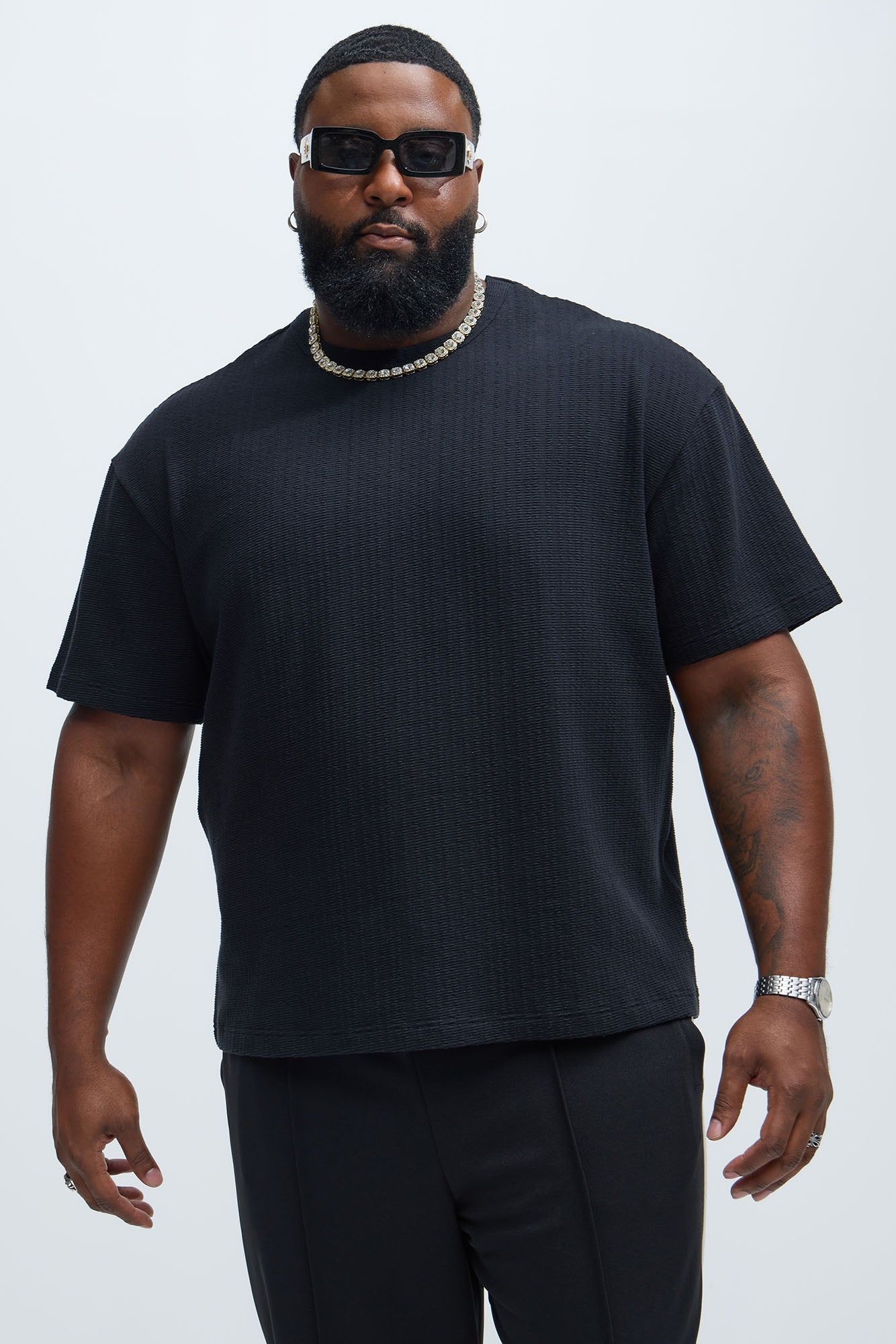 Elm Textured Tee - Black sold by Fashion Nova product image thumbnail 5