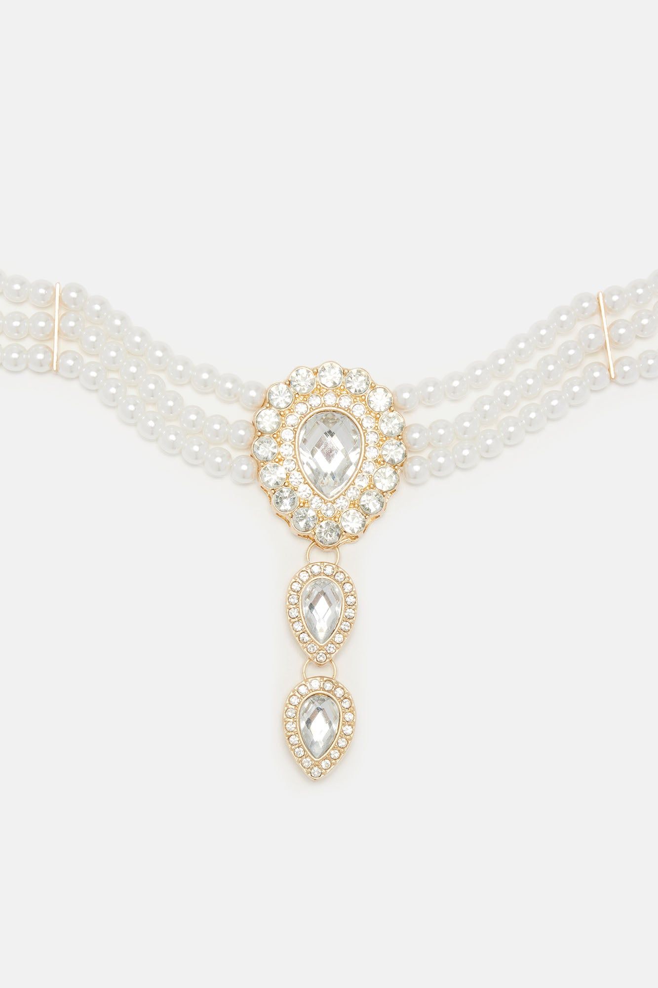 Outstanding Girl Choker Necklace - White/Gold sold by Fashion Nova product image thumbnail 2