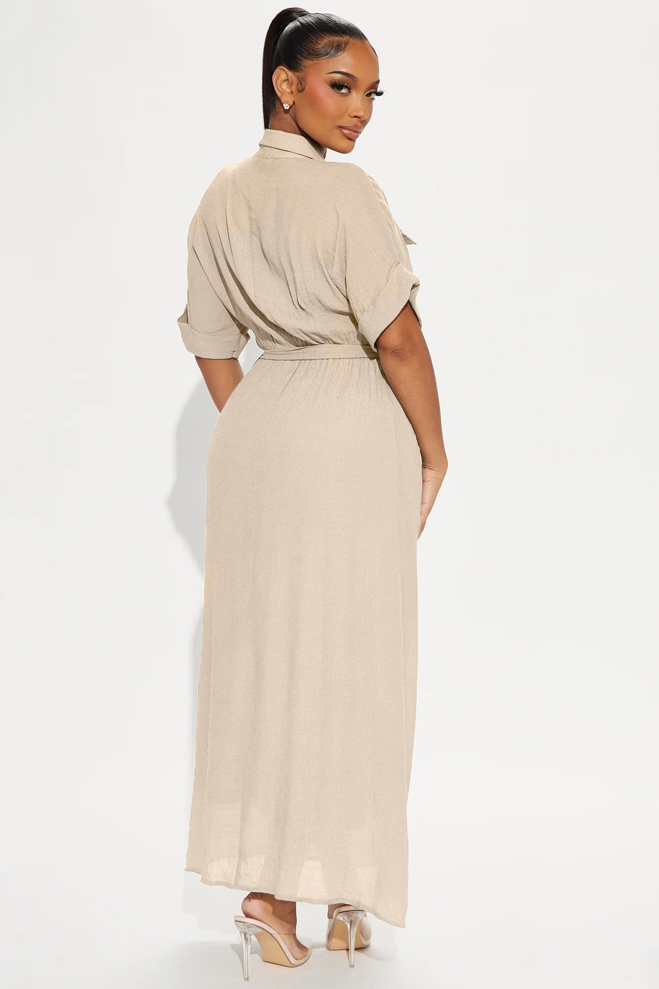 Lucille Maxi Dress - Taupe sold by Fashion Nova product image thumbnail 3