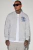 Blessed Varsity Jacket - Blue sold by Fashion Nova