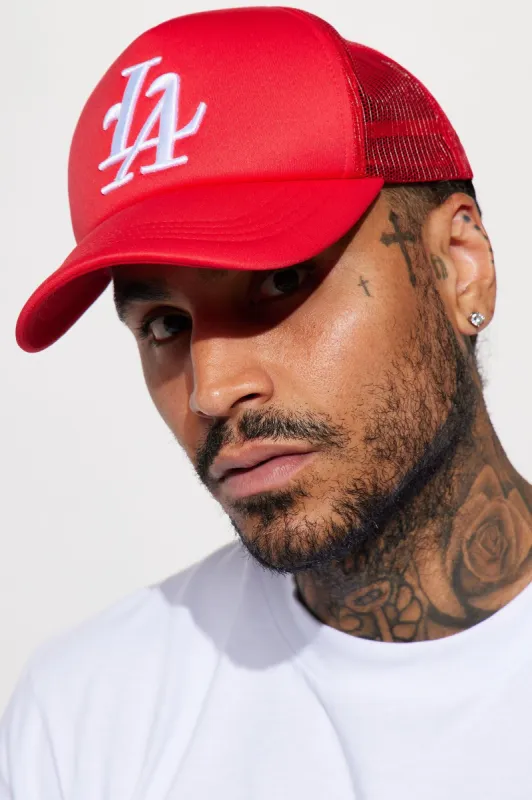 LA Trucker Hat - Red sold by Fashion Nova