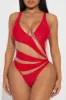 Pretty In Paradise 1 Piece Swimsuit - Red sold by Fashion Nova