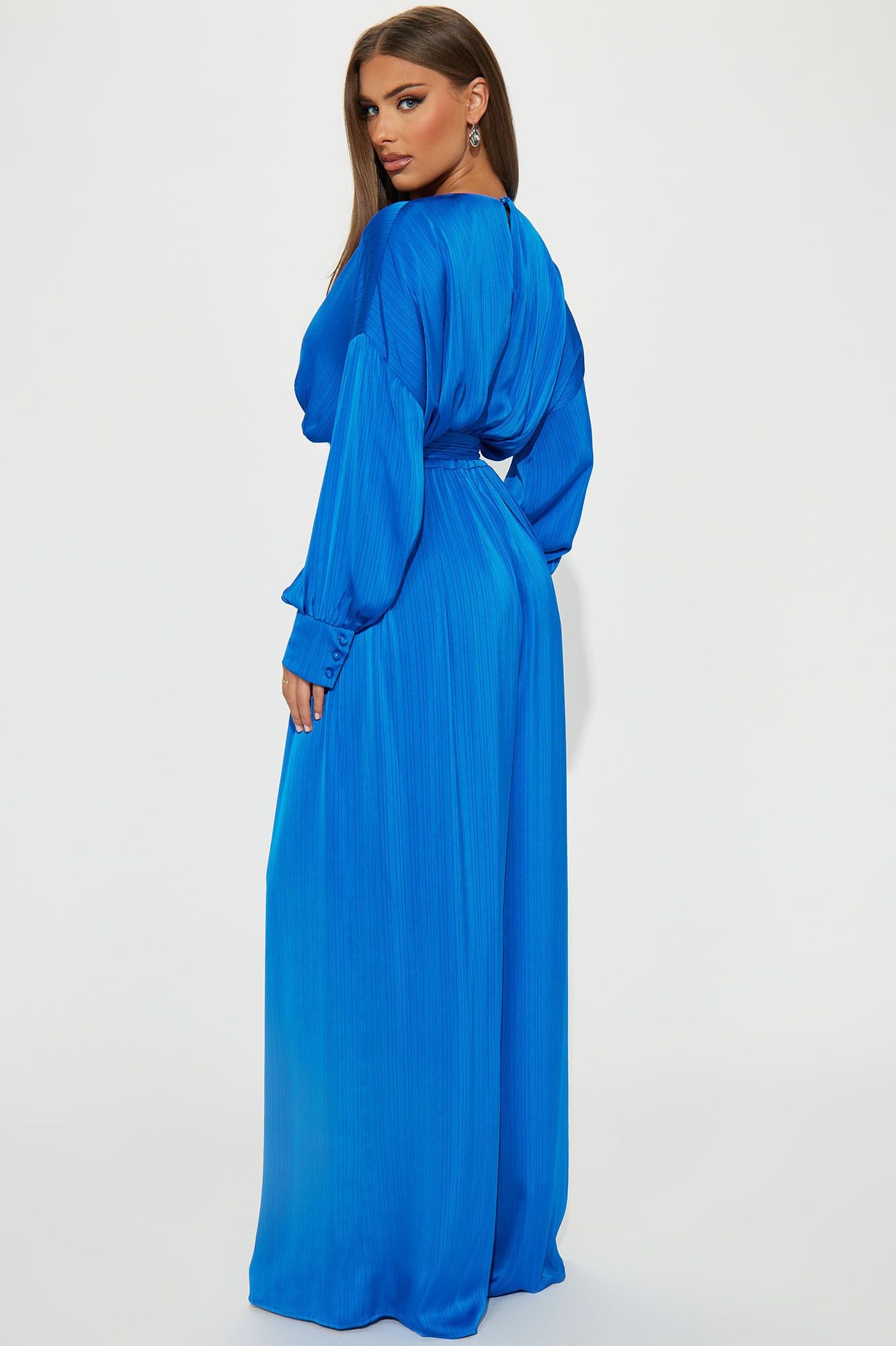 One Step Further Satin Jmpsuit - Blue sold by Fashion Nova product image thumbnail 3