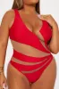 Pretty In Paradise 1 Piece Swimsuit - Red sold by Fashion Nova