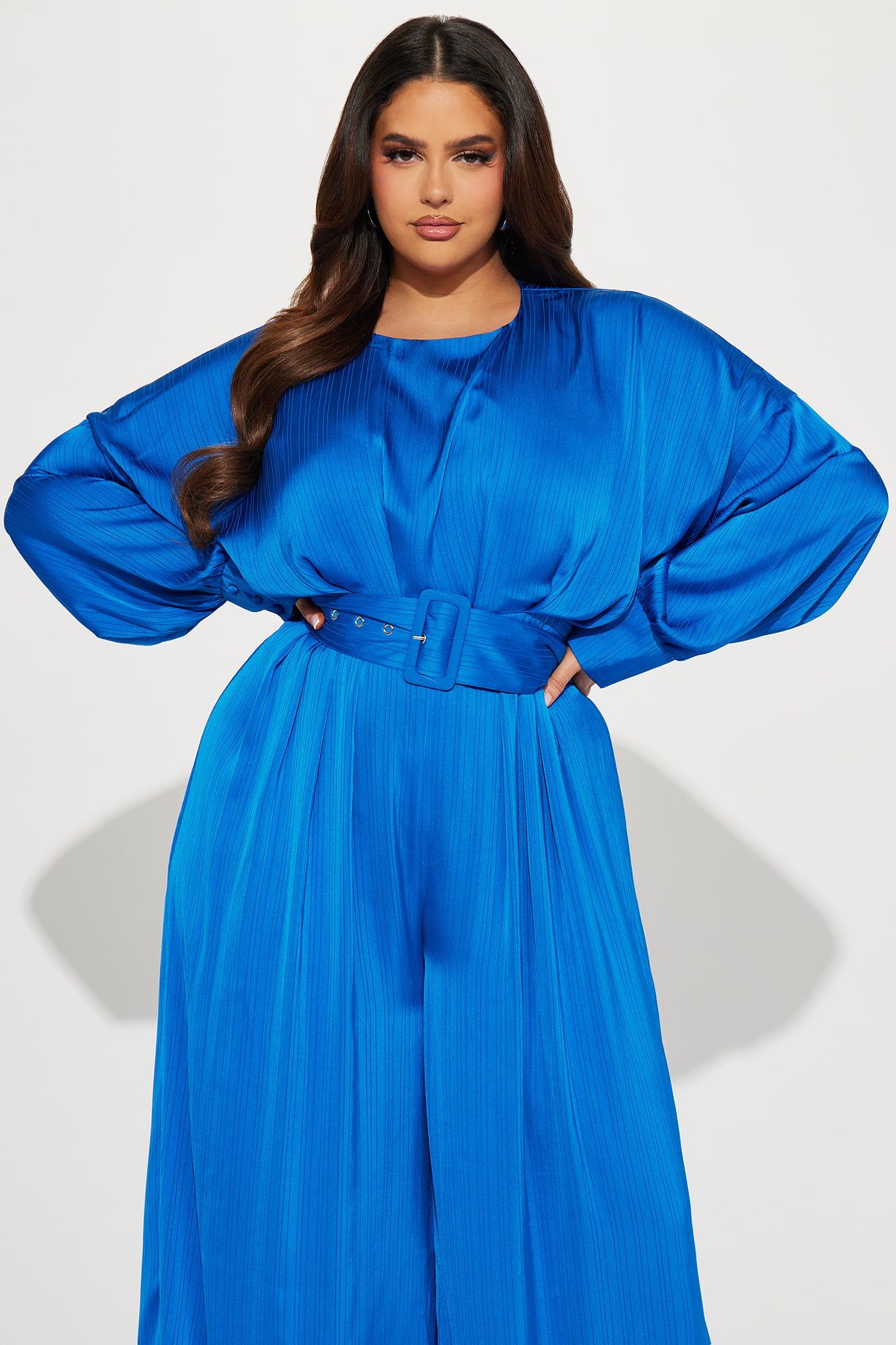 One Step Further Satin Jmpsuit - Blue sold by Fashion Nova product image thumbnail 5