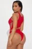 Pretty In Paradise 1 Piece Swimsuit - Red sold by Fashion Nova