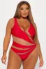 Pretty In Paradise 1 Piece Swimsuit - Red sold by Fashion Nova