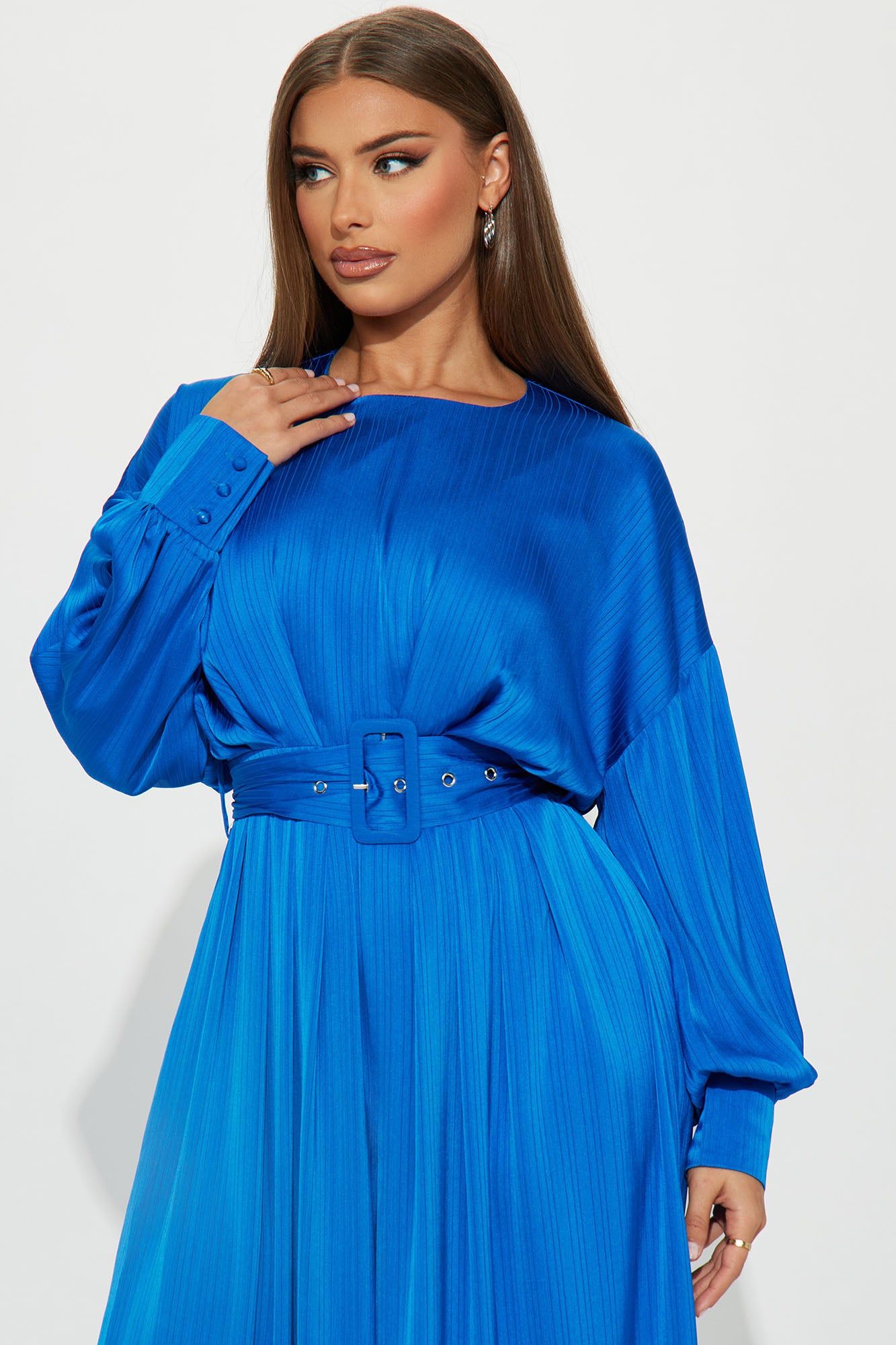 One Step Further Satin Jmpsuit - Blue sold by Fashion Nova product image thumbnail 2